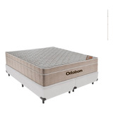 Cama Box Branco E Colchão Airtech Springpocket Queen Ortobom