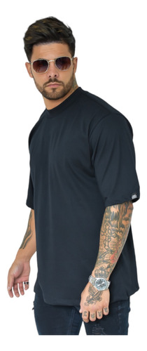 Blusa Oversized Masculina Street Wear Algodão 30.1 Penteado