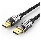 Cable Vention Display Port 1.4 Certificado Profesional - 8k Hdr Earc 144hz - Metal Trenzado - Premium  Gamer Full Hd - 3 Metros - Hcabi