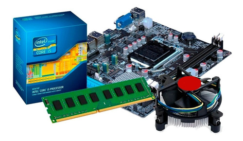 Kit Upgrade Intel I5 3.1 + Placa Mãe Intel H61 Memória 16gb