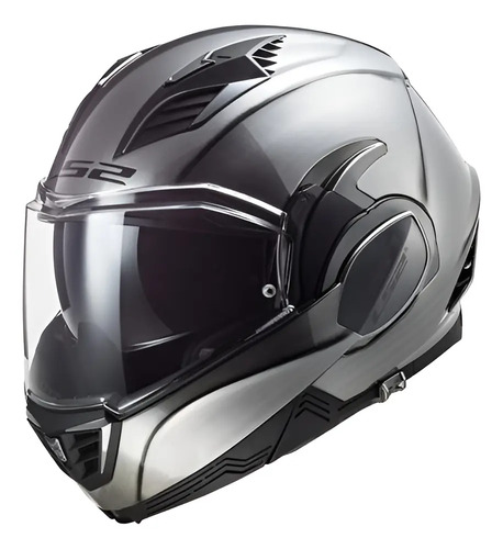 Casco Abatible Ls2 Valiant Ii Jeans Titanium