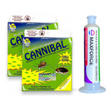 Max Force Gel Bayer 30 Gr Mata Cucarachas Y 2 Cannibal Cebo 