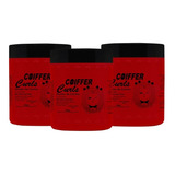 Kit Com 3 Fixador Gelatina De Cacho Curls Coiffer 500g