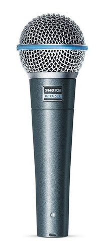 Microfone Shure Beta 58a Dinâmico  Supercardióide - Prateado