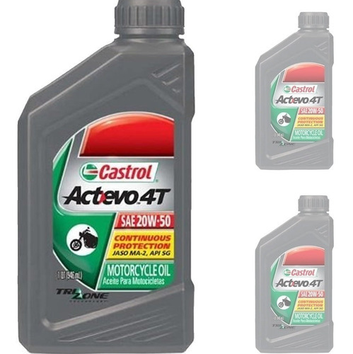 Aceite Castrol Actevo 4t 20w-50 Mineral Nuevo! Moto Delta
