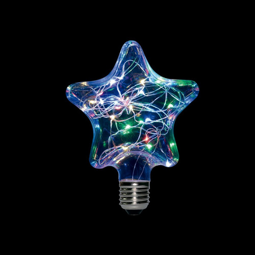 Estrella Glitter Decó 1,5w E27 Rgb 35lm Yarlux
