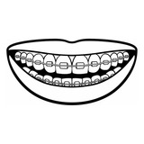 Vinil Decorativo Oficina Dentista Bracete Labios Sonrisa 
