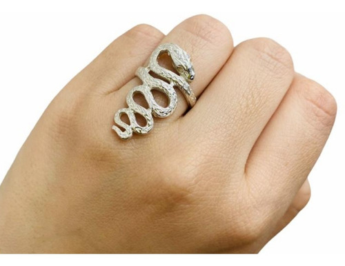 Anillo Plata 925 Víbora Serpiente Culebra Mujer Regalo