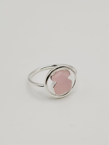 Anillo Oso Tous Rosa + Estuche Y Bolsa Gratis