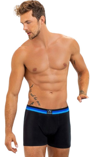 Boxer Liso Algodon Y Lycra Acrobata Art 5087