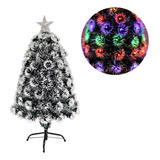 Árbol De Navidad Led Nevado 60 Cm Con Estrella Pino Navideño