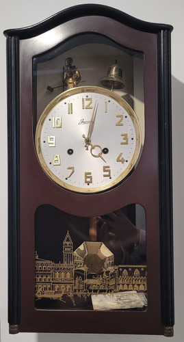 Reloj De Pared Jawaco Campañero De Cuerda Original