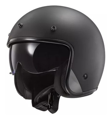 Casco Abierto Moto Ls2 601 Bob Solid - Muvin Moto