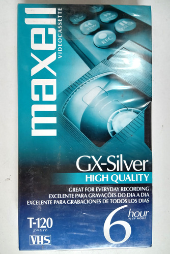 Fita Vhs Maxell Gx-silver T-120 - Lacrada