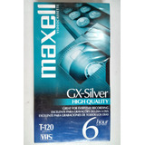 Fita Vhs Maxell Gx-silver T-120 - Lacrada