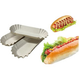 Pack Por 100 Unidadesde  Porta Completo Canoa Porta Hot Dog