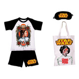 Star Wars Princesa Leia  Pijama+antifaz+bolsa Guardapijama