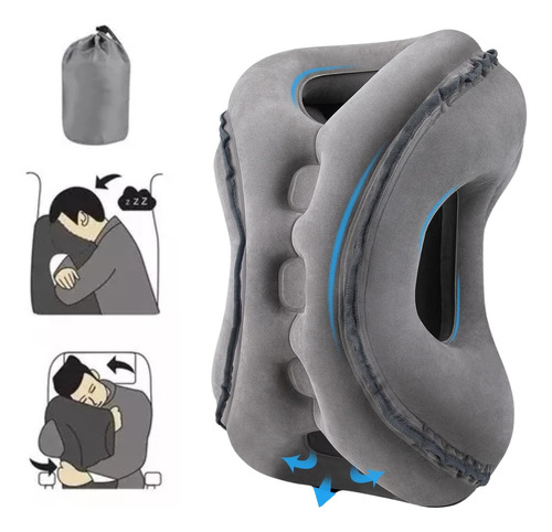 Almohada De Viaje Relajante Cómodinflable Cojín De Cuello