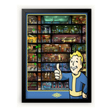 Pôster Quadro Decorativo Fallout Vault Boy A3 30x42