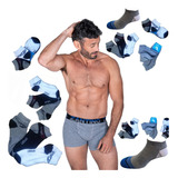 Combo 12 Boxer Zantino Hombres + 12 Pares De Medias Soquetes