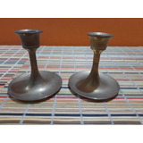 Parmde.candeleros Vintage Taiwaneses De Bronce Art 2294