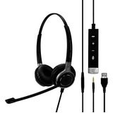 Auriculares Sennheiser Sc 665 Usb - Negros