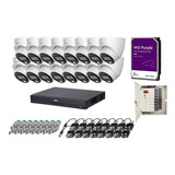 Kit Dvr 16ch 8mp, 16 Cam 5mp Full Color, 6tb, Fuente, Baluns