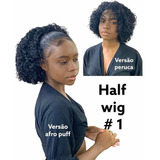 Peruca Half Wig Cacheada 2×1 Peruca E Coque Afro Puf 