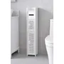 Mueble Organizador De Baño Estantería Hogar Cocina 2 Puertas Blanco