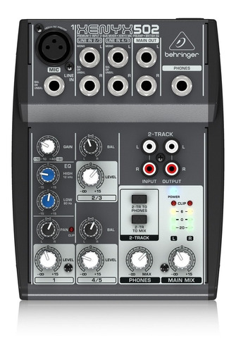 Consola Behringer Xenyx Q502 Usb 3 Canales Mixer Estudio