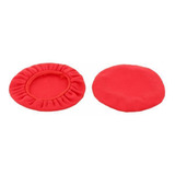 5 Fundas Para Auriculares Reutilizable, Lavable, 10cm Rojo