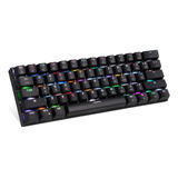 Teclado Con Cable Dual 61 Bt Mode Con Interruptores Rojos Ne