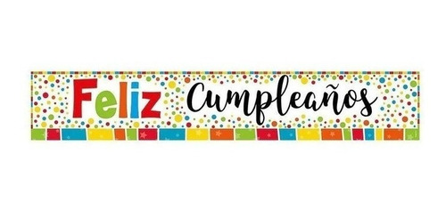Letrero Feliz Cumpleaños Multicolor Sempertex