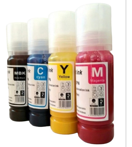 Tintas Sublimación 80 Ml Tapa Recarga Fácil 4 Colores