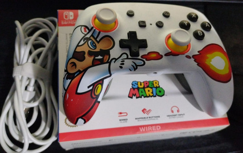 Control Alambrico Power A Mario Fireball Nintendo