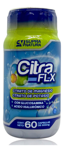 Citrato De Magnesio Potasio Glucosamina Aha 60 Caps Supra