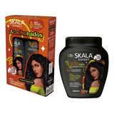 Combo 3 En 1 Skala Máscara + Shampoo + Acond. Acachonados