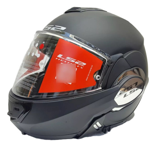 Casco Abatible Ls2 Valiant Line 180 Negro Mate Rider One