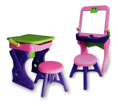 Mesa Escritorio Pupitre Tablero Infantil Silla Niña Boy Toys