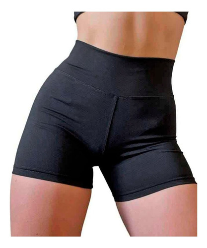 Short Liso Lycra Deportivo Faja Modeladora Y Calce Perfecto