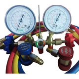 Manifold Con Manómetros Para Gas Refrigerante R22 Y R134a