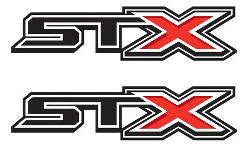 Calcomanía Car Decal Stx Para Pickup 2 Pza Impresas