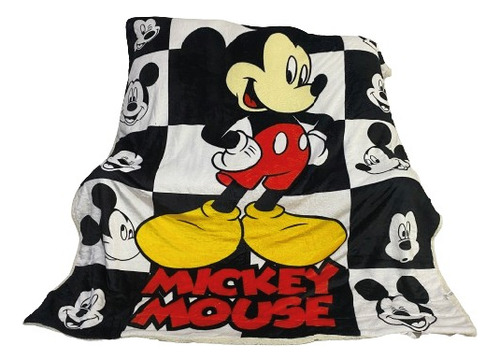 Cobija Mickey Mouse 160x180cm Con Ovejero