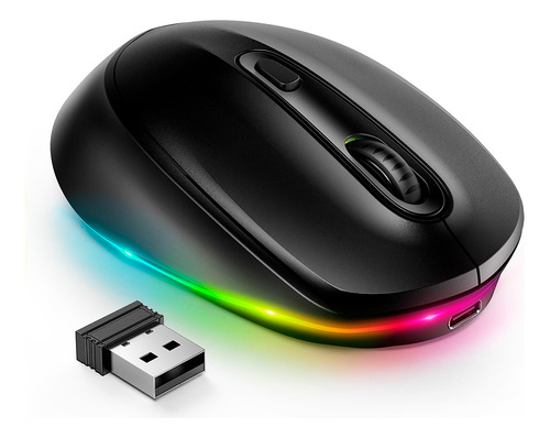 Mouse Sem Fio Bluetooth Seenda Iwg Fgm02 Recarregável Preto