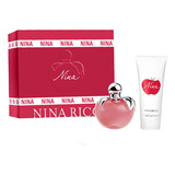 Perfume Nina Ricci Manzana Rojo Set 80ml Edt + 100ml Bl