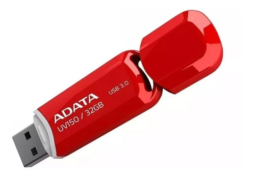 Memoria Usb 32gb 3.0 Adata Uv150 Roja Tapa Original Mayoreo