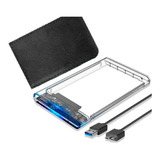 Case Hd Transparente Notebook Pc Xbox Sata 2.5 Usb 3.0