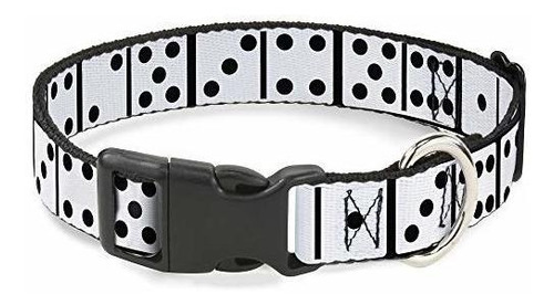 Collar Gato Dominoes Negro/blanco 8-12  0,5  Ancho