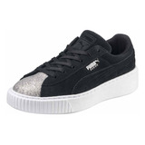 Zapatillas Deportivas Suede Platform Glam Para Niñas