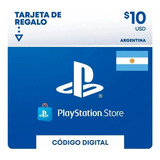 Tarjeta Psn Gift Card 10$ Digital Argentina/usa